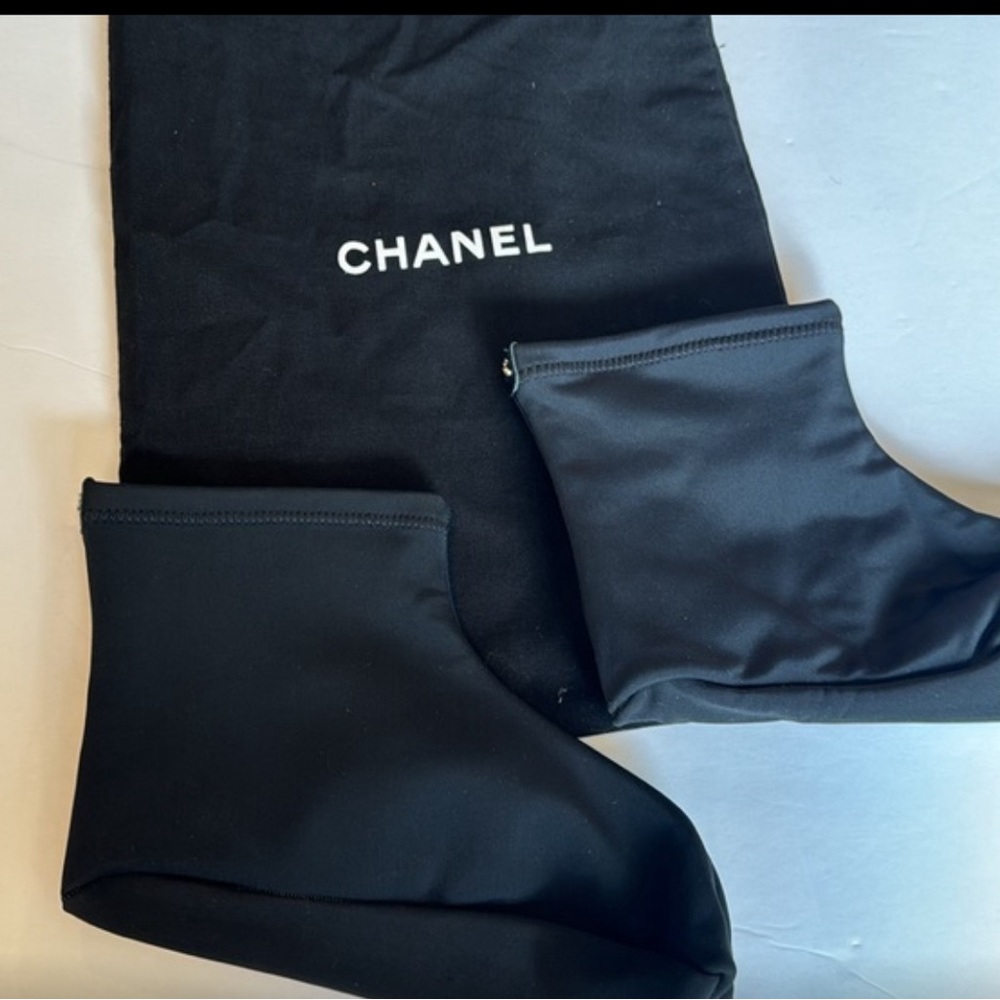 Chanel booties/socks
